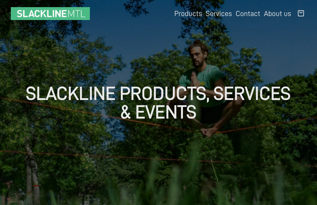 Screenshot of SlacklineMTL.com